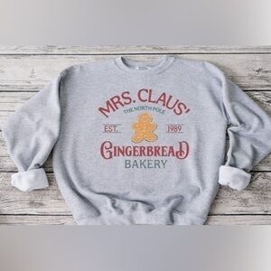 Mrs. Claus Gingerbread Bakery Crewneck